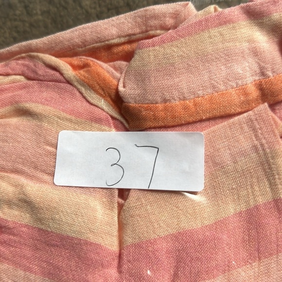 Rails multicolor striped short sleeve lined square neckline dress size small - Picture 6 of 7